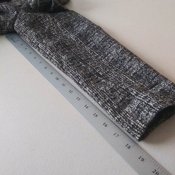 Nine West women's size 10 black and white tweed knit one button blazer jacket - Picture 9 of 15